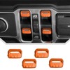 JeCar for Jeep Window Switch Button Cover Trim Interior Accessories