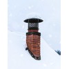 Hahaemall 6 Inch Chimney Cap Round Chimney Cover, Fireplace Chimney