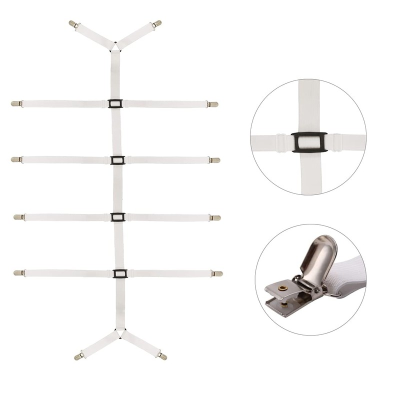 Eopocdor Bed Sheet Tensioner, Adjustable, Mattress Holder, Elastic Sheet Tensioner
