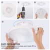 4Pack 3200LM LED Ceiling Light Fixture,12inch White Slim 28W Thin