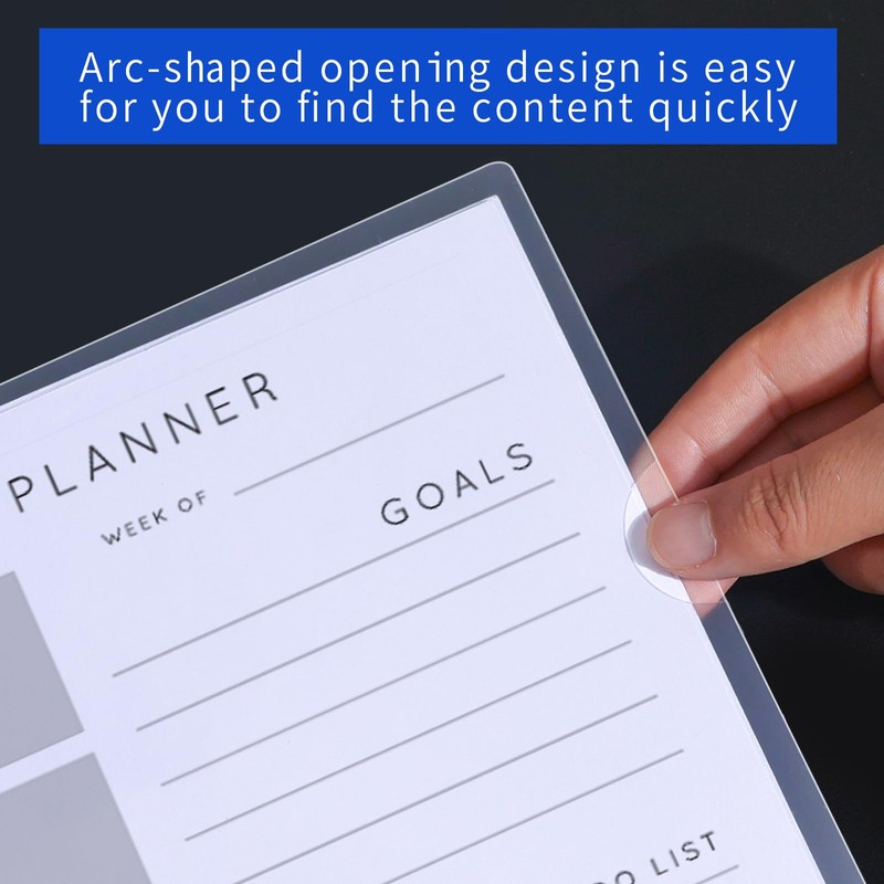 40 Pack A4 Cut Flush Folders,180 Micron Clear Plastic Folders