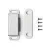Ravinte 8 Pack Silver Magnetic Door Catch, Brushed Satin Nickel