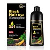 Lymznus Champú Tinte Herbal Negro Canas Color Instantáneo Mujeres Hombres
