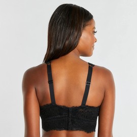 Cosabella Women's PRET A Porter Curvy Longline Bralette, Black, Extra Large