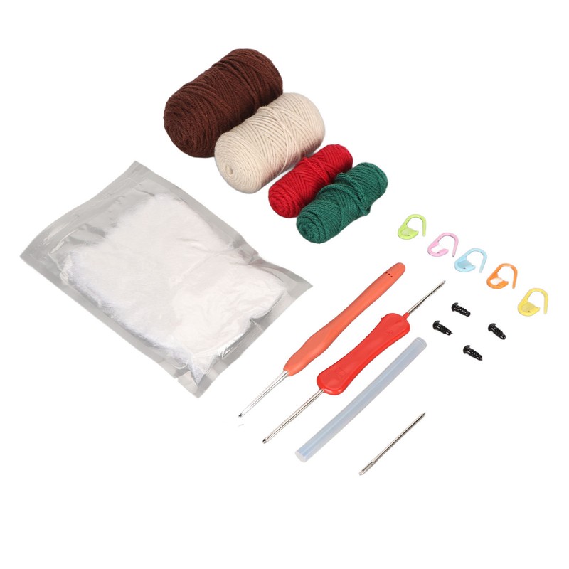 Hedgehogs Crochet Kit with Yarns Crochet Hook Stuffing DIY Learn