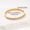 MILAKOO 14K Gold Plated Stainless Steel Bracelets Distance Love Rhinestone