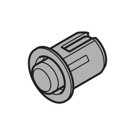 Gedotec SERVO-DRIVE BLUM Distance Buffer Drill Diameter 5, KS RAL 7037 Dust Grey | Bump 993.0530 | Door Buffer for Drilling | Pack of 6