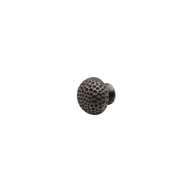 Hammered Knob Solid Pewter Effect Kitchen Cabinet Door Knob Handle