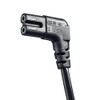 Shortix Short Power Cable (Power Cable with Angled Euro Flat