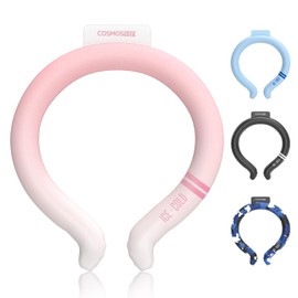 Cool Ring, Ice Neck Ring, Instant Cooling Sensation, Lasting Up to 360 Minutes, 3 Layer Tube, COSMOS Certified, 18°C Naturally Freezing, Neck Cooler, Heat Stroke Prevention, PCM Material, Repeated