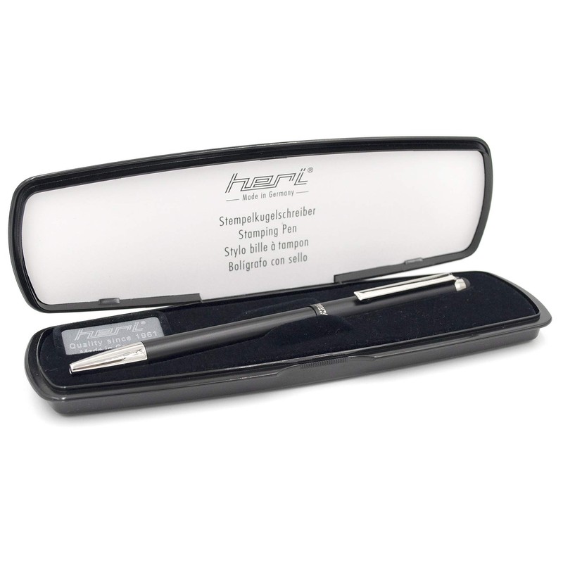Heri Metal Stamp Pen with Free Engraving - Black