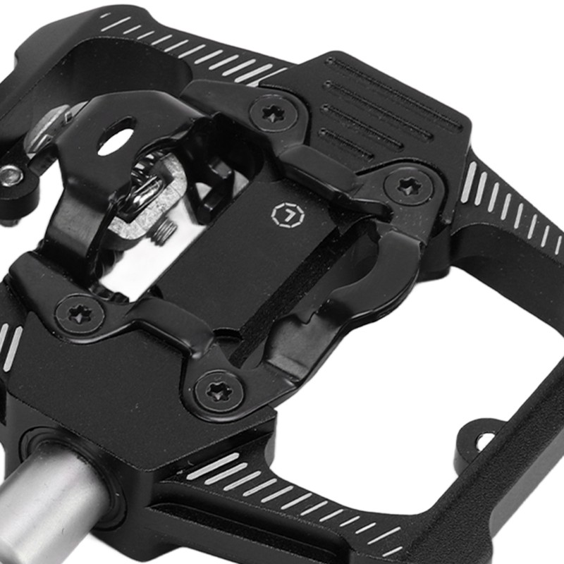 Dual Function Bicycle Pedal Flat Clipless Cleats 3 Sealed Bearings