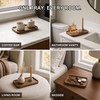 Walnut Wood Tray with Non-Slip Feet, 10 x 6 Inch