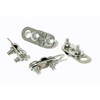 Stainless Steel Rope Clips with Eyelet, Pack of 2