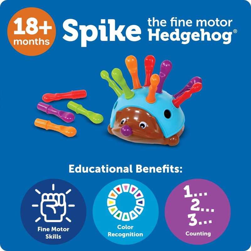 Learning Resources Spike The Fine Motor Hedgehog - Toddler Montessori