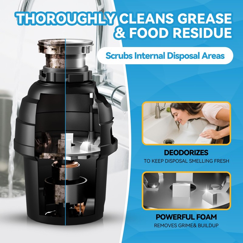 Maxi-Cleaner Garbage Disposal Cleaner Deodorizer Tablets 24 Pack Dishwasher cleaning