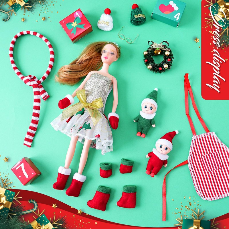 MJartoria Calendario de Adviento 2024 para niñas y niños, accesorios