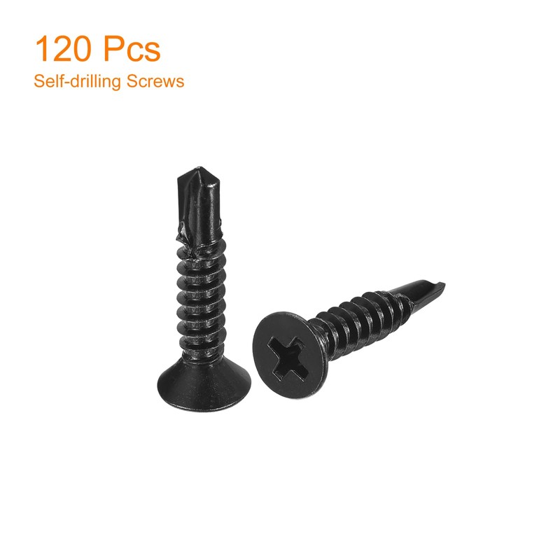 QUARKZMAN #10 x 1 Inch Drilling Screws Countersunk Head Pack