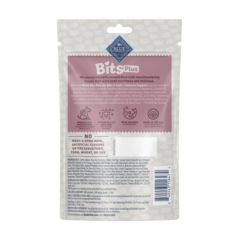 Blue Buffalo Blue Bits Plus Skin & Coat and Immune