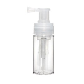 Feilguee 1PCS 110ml Portable Detachable Travel Spray Bottle Empty Portable Travel Cosmetics Container, PET Cosmetics Bottle Transparent Dry Powder Spray Bottle for Hair Salon, Home, Beauty