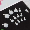 JSRQT False Nail for Toes Natural Fake Toe Nail Art