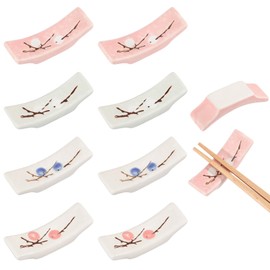 beinkmake 8Pcs Japanese Chopstick Holder Classic Ceramic Chopsticks Stand Rest Table Tableware Decoration Brackets for Spoons Cutlery Forks Paint Brushes