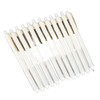 12pcs Press Gel Pen 0.38MM Black Ink Fine Point Pen