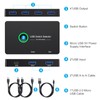 USB 3.0 Switch, USB Switcher 2 Computers Share 4 USB