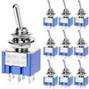 QWORK® MTS-203 3 Positionen DPDT Kippschalter, 6 Pin AC 125