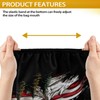 Wismoutput American Flag Eagle 300D Polyester Waterproof Universal Trailer, RV