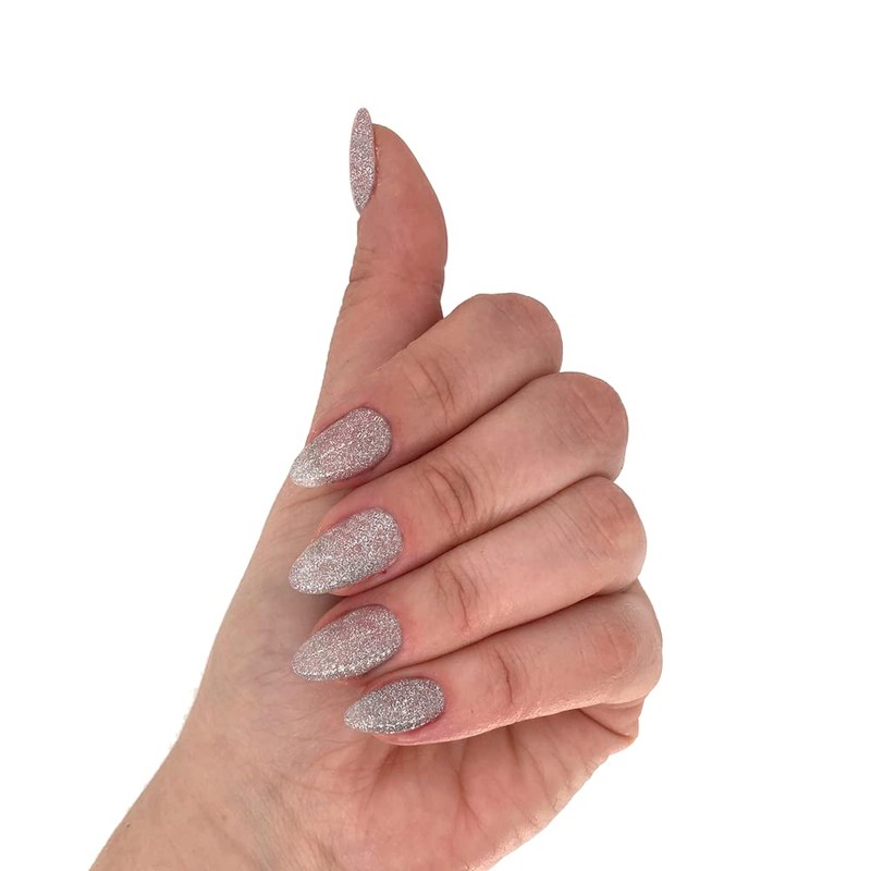 Layla Cosmetics Laylagel Nail Polish Color, Silver Glitter, 1er Pack