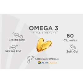 ELEMENTAL Omega 3 1200mg AlaskOmega EPA DHA 60 Cápsulas