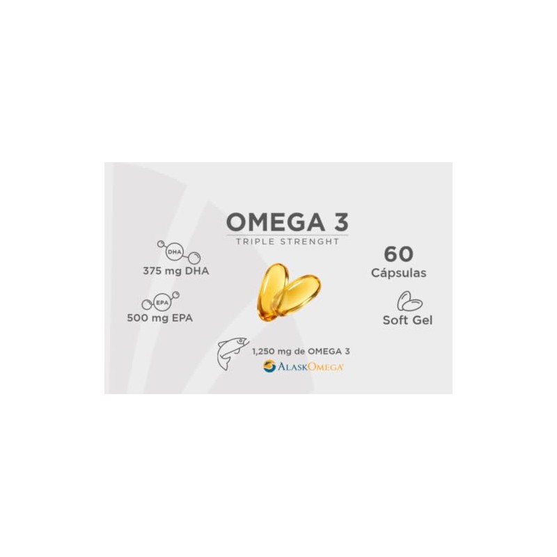 ELEMENTAL Omega 3 1200mg AlaskOmega EPA DHA 60 Cápsulas