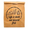 MIK funshopping Lunch Bag Brown Lunch Bag Insulated Cold or