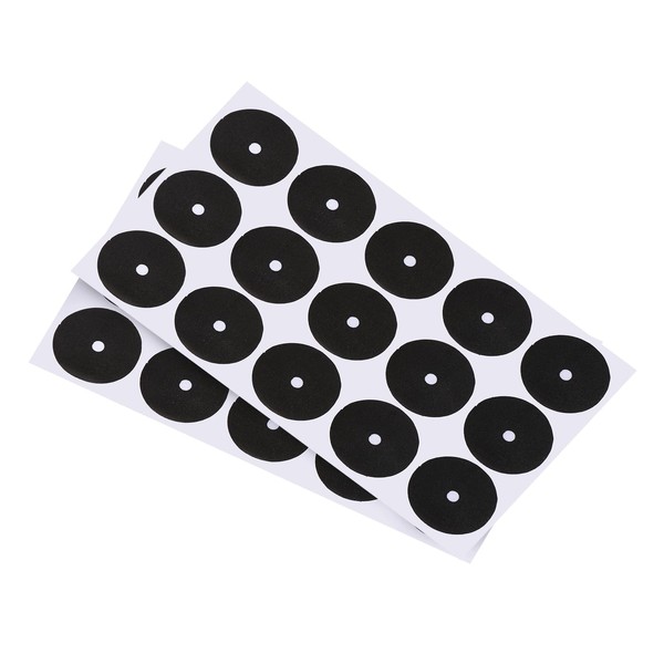 PATIKIL 2 Sheets/30 Pieces Pool Table Mark Points Billiard Point Sticker Ball Position Locator for Billiard Practice - Black