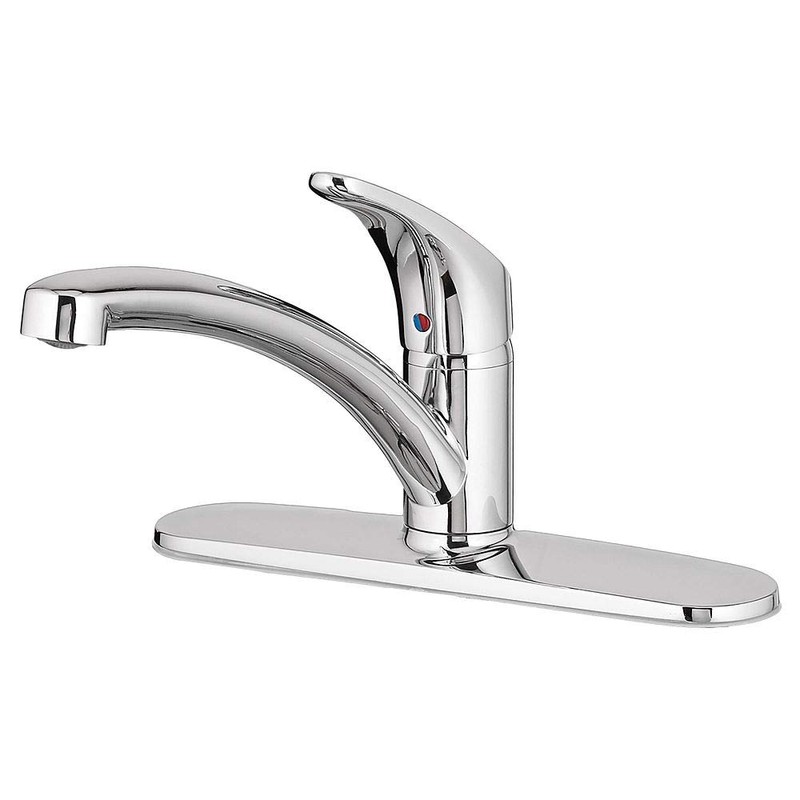 American Standard 7074000.002 Colony Pro Single-Handle Kitchen Faucet with Deckplate,
