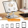 Soporte Tablet Multiángulo,con Doble Varilla 4.7 a 12‘’,Soporte Giratorio 360°,Base