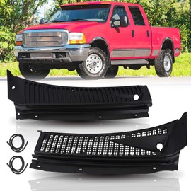 2Pcs Black Windshield Wiper Cowl Panel for 1999-2007 Ford F250 Super Duty