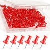 NEDBLUE Red Push Pins - 120 Drawing Pins with Storage