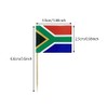 100 Pcs South Africa Flag South African Toothpick Flags Cocktail