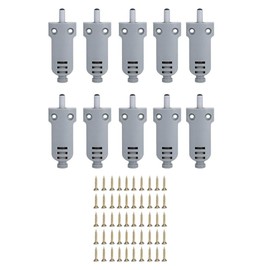 10 PCS Soft Close Damper, ABS Plastic Cupboard Cabinet Door Buffer, Adjustable Damping Bumper Close Adpater, 5~15kg Load Removable Wardrobe Drawer Closing Silencer with 50 Screws