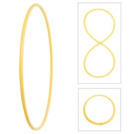 Collapsible Hula Hoop, HDPE 20 mm Coloured Ø90/95/100/105 cm, yellow