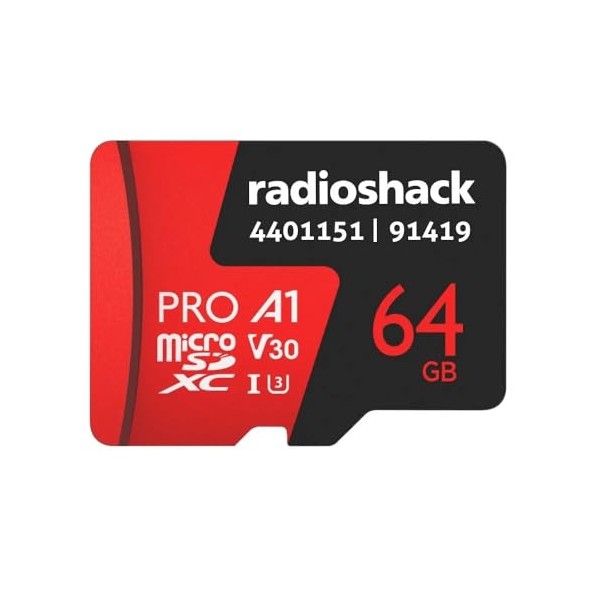 RadioShack 128GB Micro SD U3 V30 – 100MB/s Speed, 4K