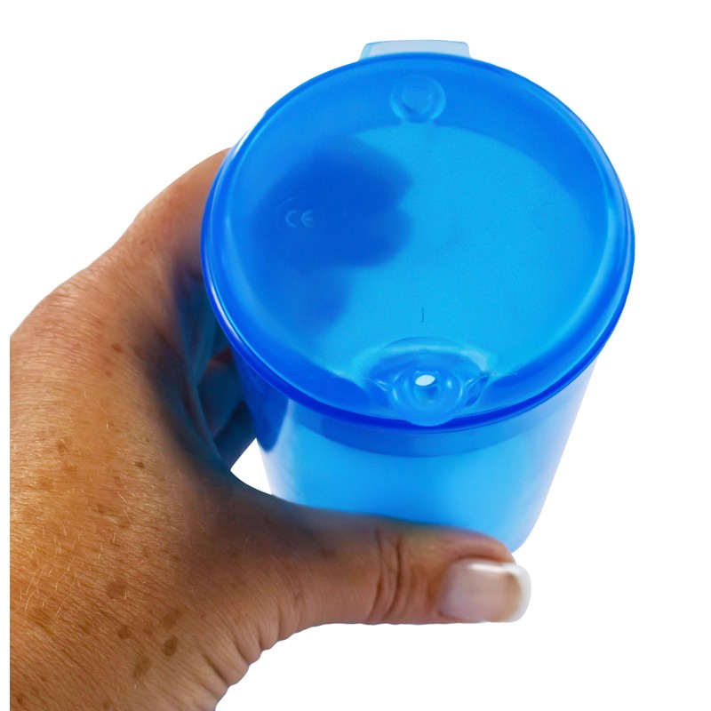 Medi-Inn+ Sippy Cup Drinking Cup 250 ml (Colour: Blue, Opening: