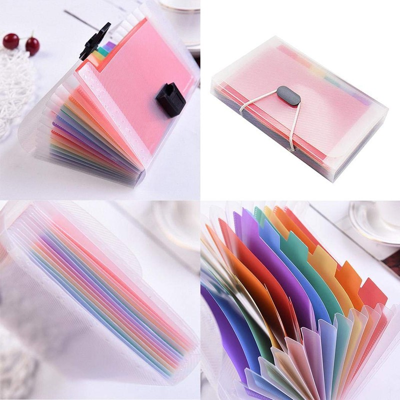 TOOLSTAR Receipt Organise, 13 Pockets Accordion File Folder Mini Expanding