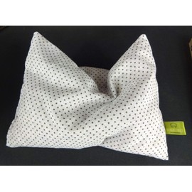 Miniblings Herbal Herb Pillow Cushion Health 25X20cm White Black Dots Polka