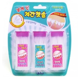 Idea World Winged Interdental Brush 180EA/ToothpasteToothbrush/Floss 2ea