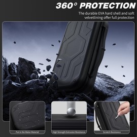 FUNDIARY Carrying Case for Switch 2 with Concave and Convex Texture Design, Portable Accessories with Slim Travel Storage Bag, Plaid Soft Silicone Protective Covers, Screen Protector and 8 Thumb Caps