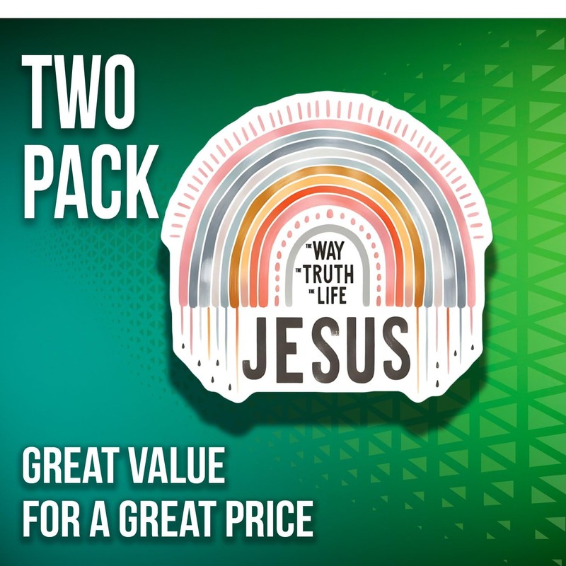 Christian Magnets - Religious Decor - Inspirational Rainbow Magnet -