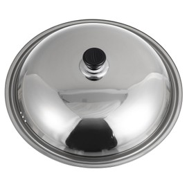 Pot Lid Universal Pot Cover/lid for Frying Pan & Wok - 14 Inch Stainless Steel Lid - Silver Pan Cover Broiler Pan for Oven Kitchen Pot Cover Kitchen Cooking Lid Lids Dome Adhesive